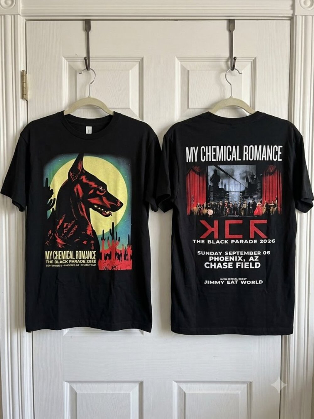 My Chemical Romance Phoenix AZ Event Tee The Black Parade Doberman Dog T-Shirt